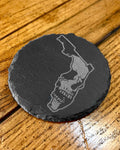 Florida Muerte slate coaster (SAVE $5 on ANY 4)