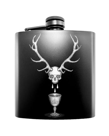 The Chalice engraved flask