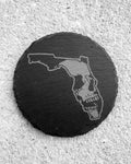 Florida Muerte slate coaster (SAVE $5 on ANY 4)