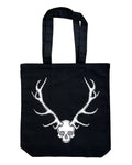 Skull w/ Antlers tote bag