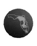 Florida Muerte slate coaster (SAVE $5 on ANY 4)