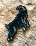 The Black Goat leatherette patch