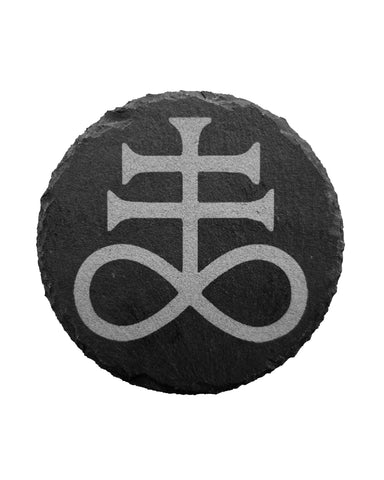 Leviathan Cross slate coaster (SAVE $5 on ANY 4)