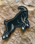 The Black Goat leatherette patch