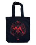 Red Baphomet tote bag