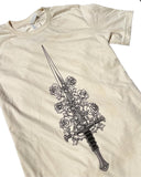 A Sword of Rose and Thorn natural tee